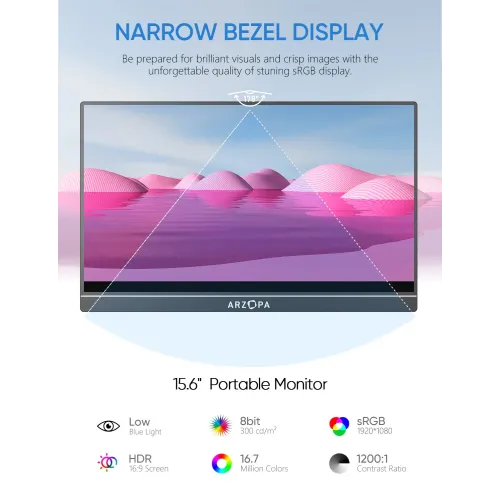 Arzopa A1 15.6" FHD IPS Portable Monitor