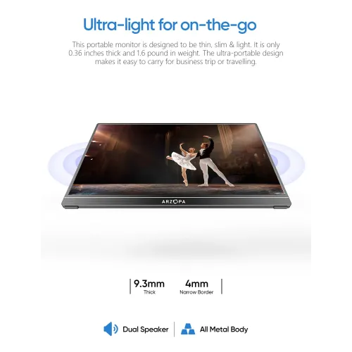 Arzopa A1 15.6" FHD IPS Portable Monitor