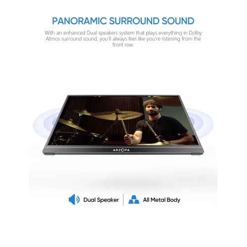 Arzopa S1 Table 15.6" FHD IPS Portable Monitor